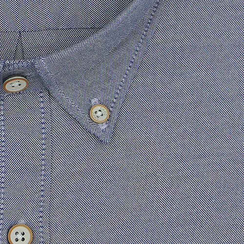 Men's 100% Cotton Plain Solid Full Sleeves Shirt (Navy)