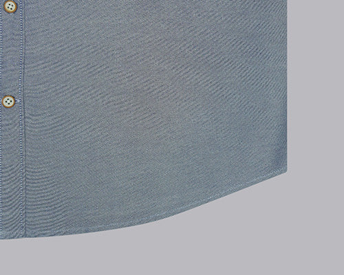 Men's 100% Cotton Plain Solid Full Sleeves Shirt (Navy)