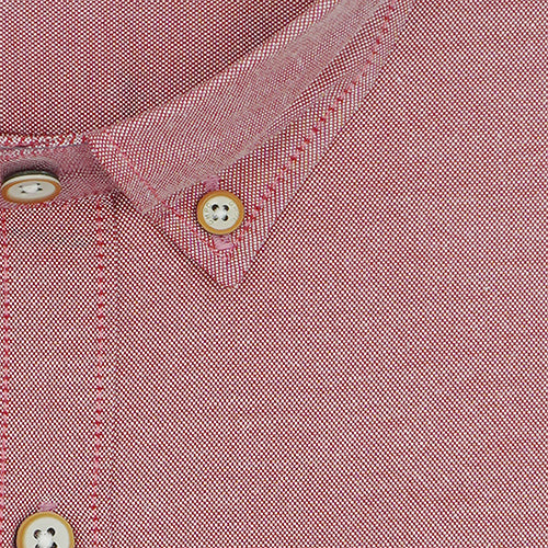 Men's 100% Cotton Plain Solid Full Sleeves Shirt (Rust)