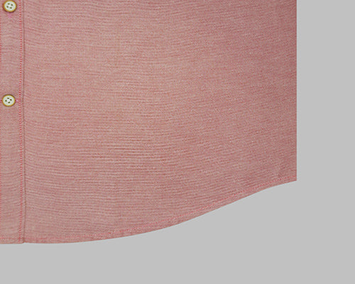 Men's 100% Cotton Plain Solid Full Sleeves Shirt (Rust)