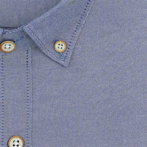 Men's 100% Cotton Plain Solid Half Sleeves Shirt (Navy)