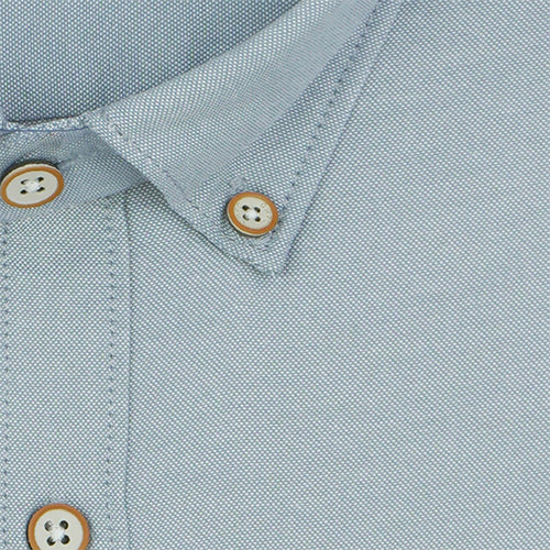 Men's 100% Cotton Plain Solid Half Sleeves Shirt (Grey)