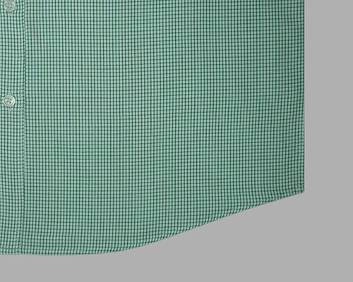 Men's 100% Cotton Graph Checkered Full Sleeves Shirt (Green) FSF516618_6