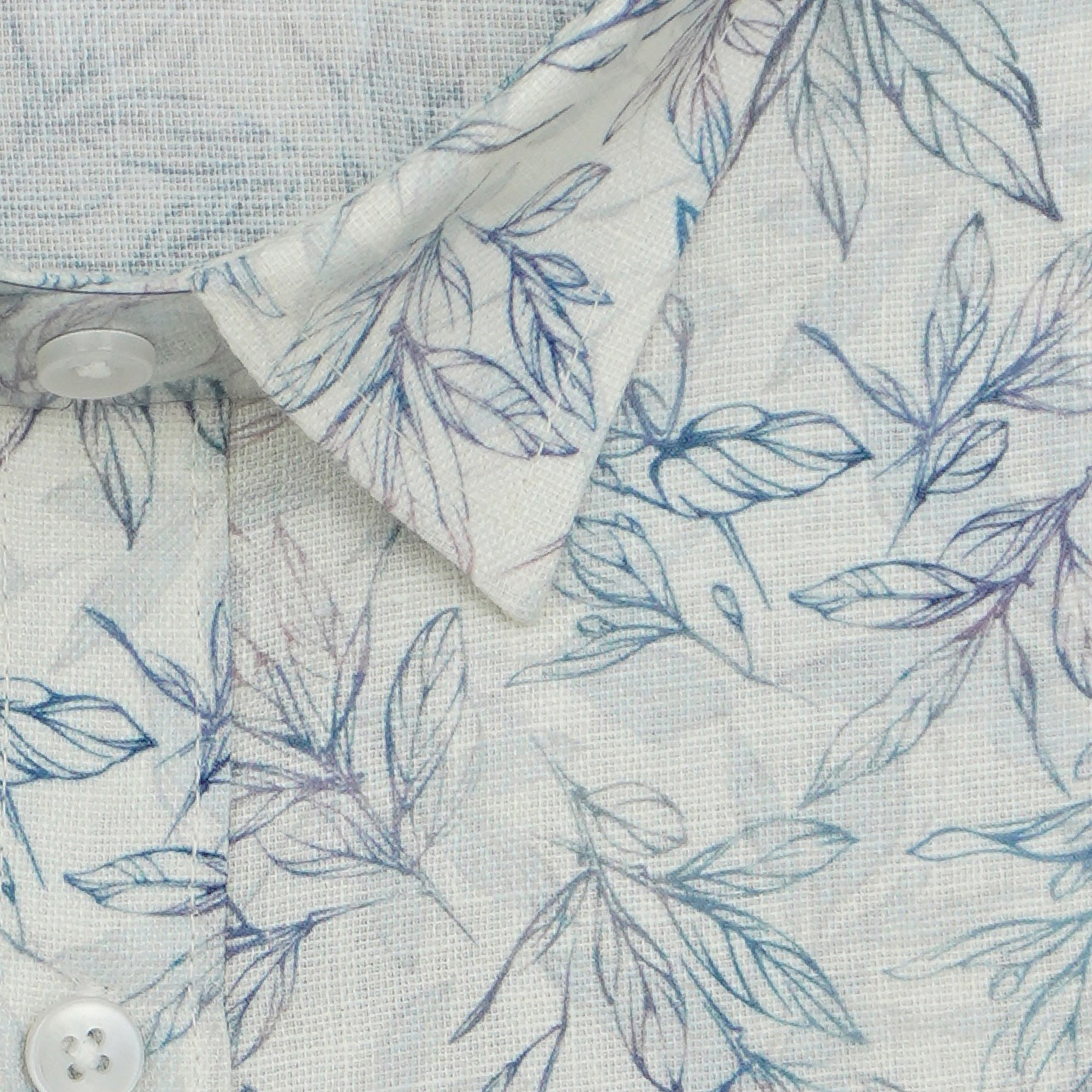 Men's 100% Cotton Printed Full Sleeves Shirts (Blue)