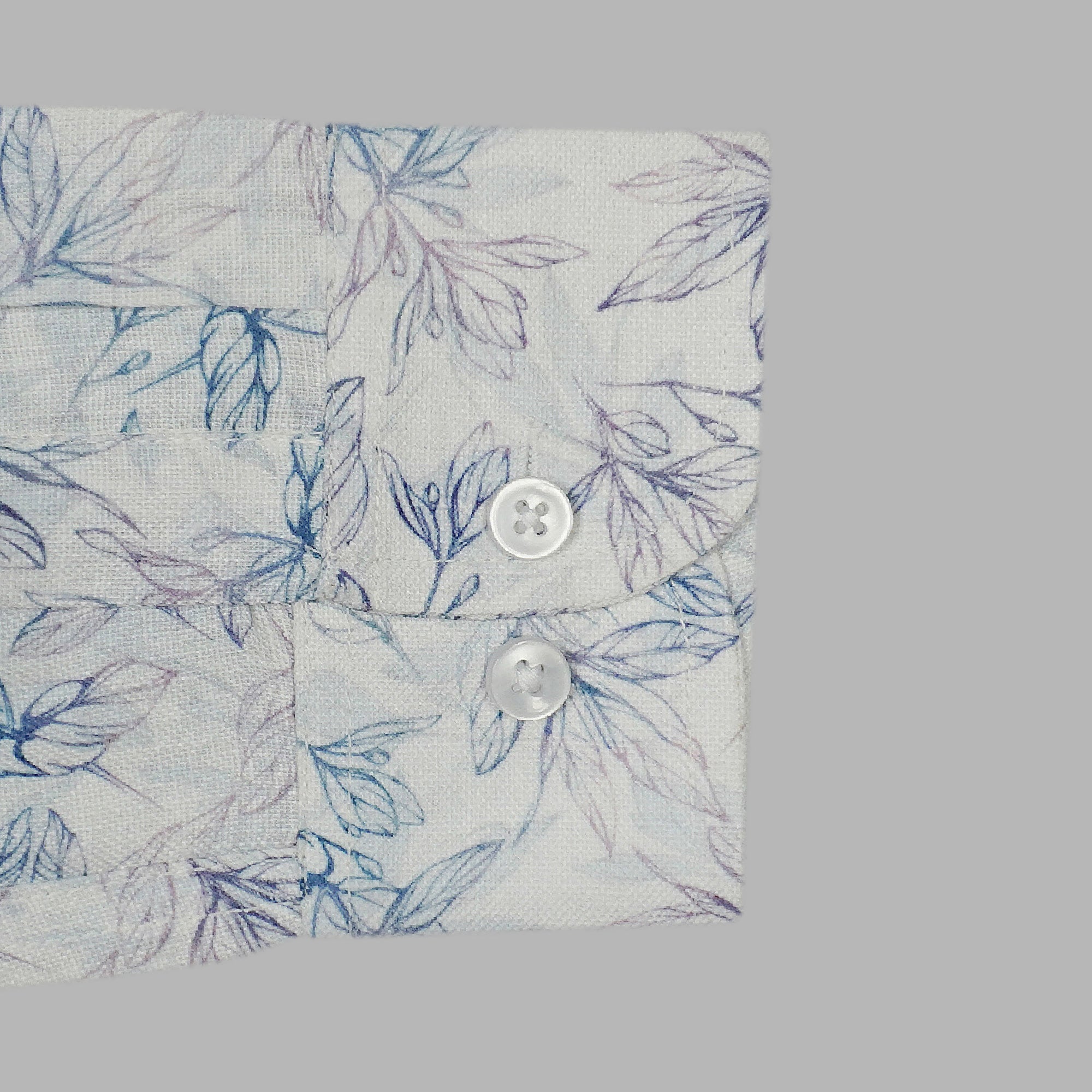 Men's 100% Cotton Printed Full Sleeves Shirts (Blue)