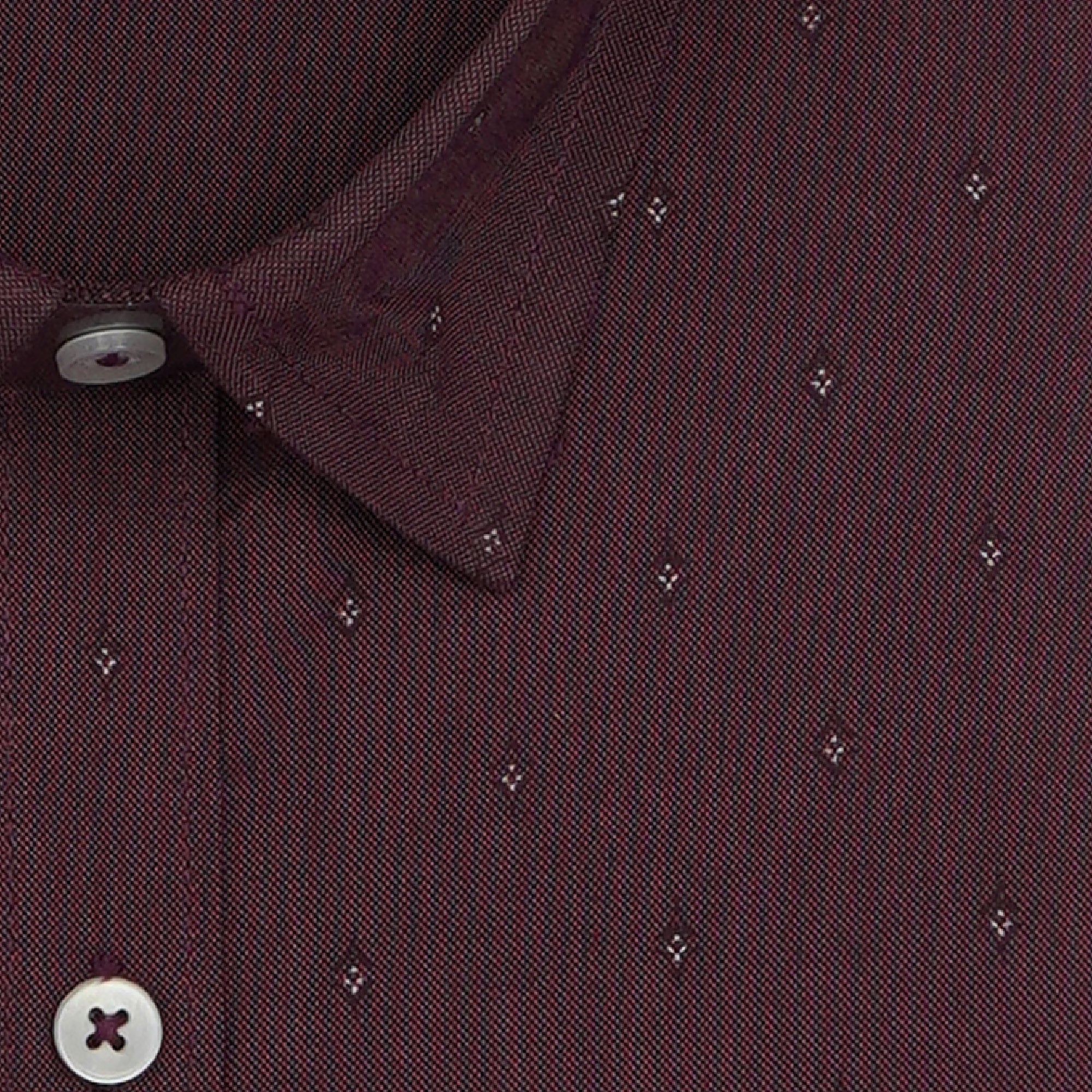 Men's 100% Cotton Printed Full Sleeves Shirts (Wine)