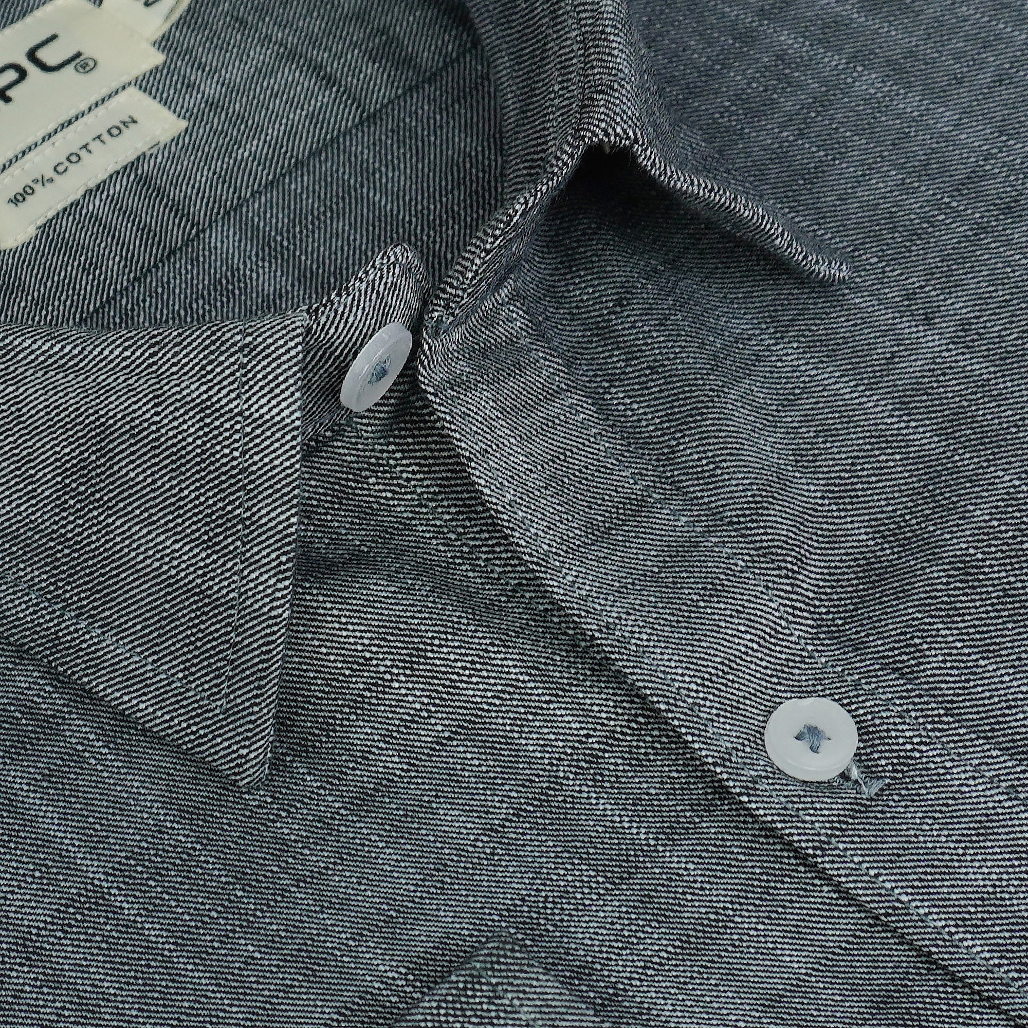 Men's 100% Cotton Plain Full Sleeves Shirts (Grey)