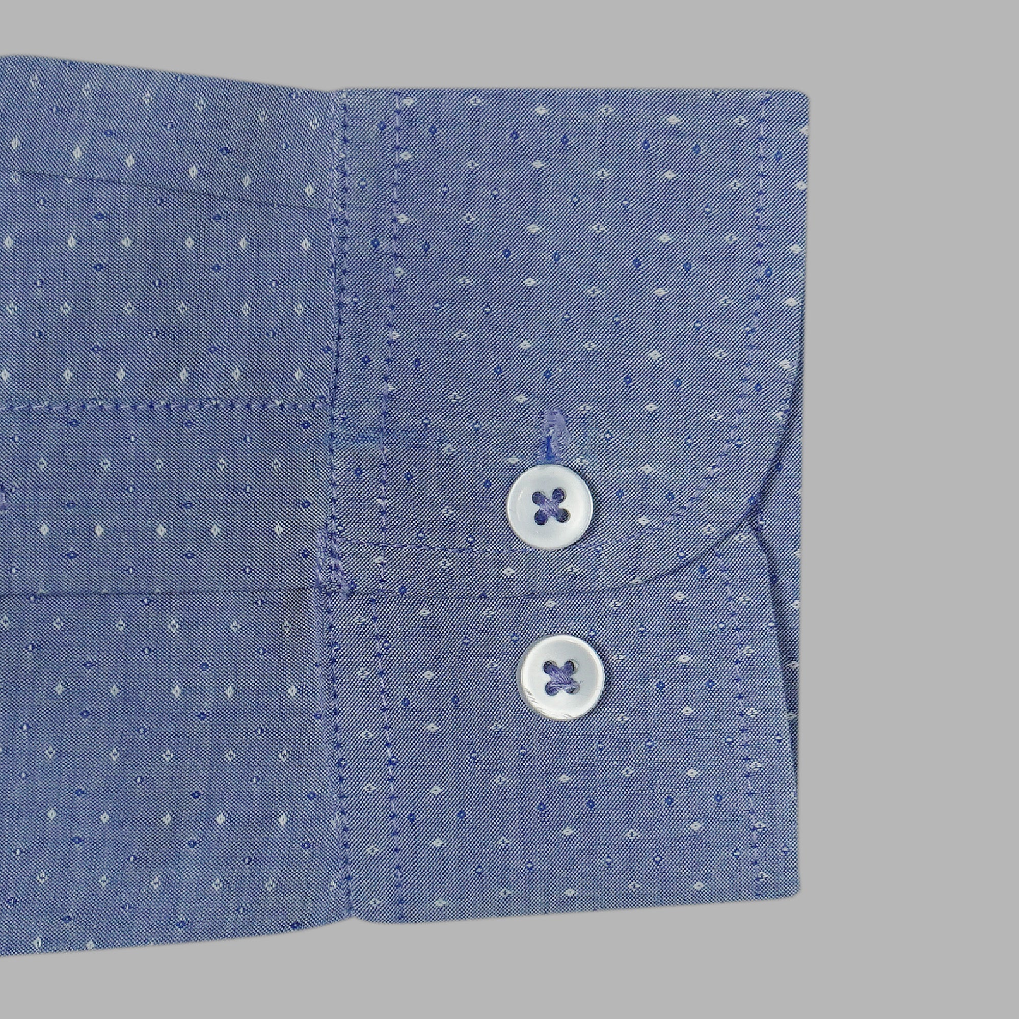 Men's 100% Cotton Printed Full Sleeves Shirts (Blue)