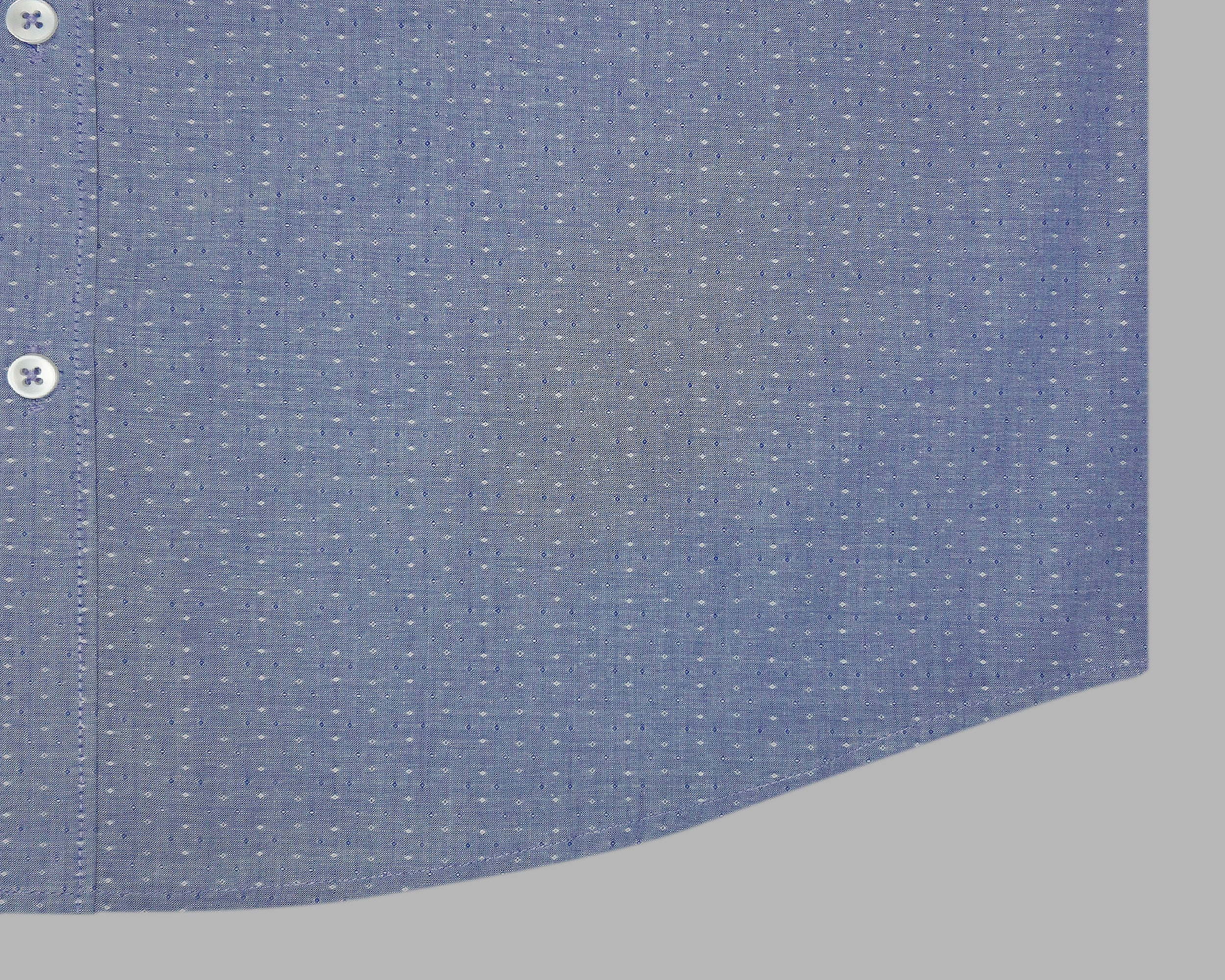 Men's 100% Cotton Printed Full Sleeves Shirts (Blue)