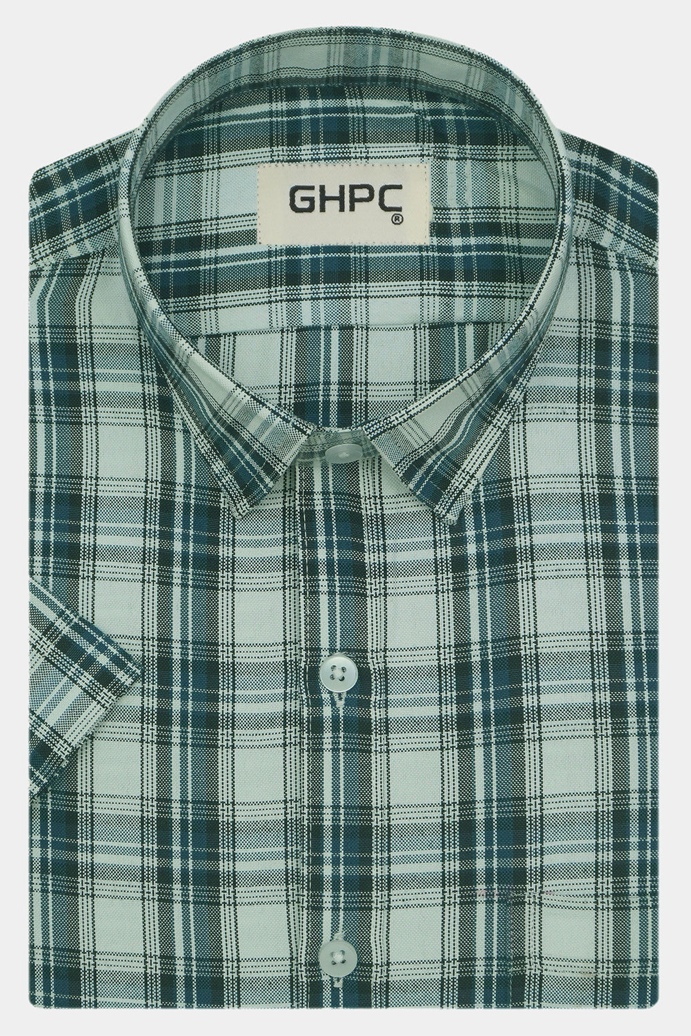 Men's Cotton Linen Checkered Half Sleeves Shirts (Multicolor)