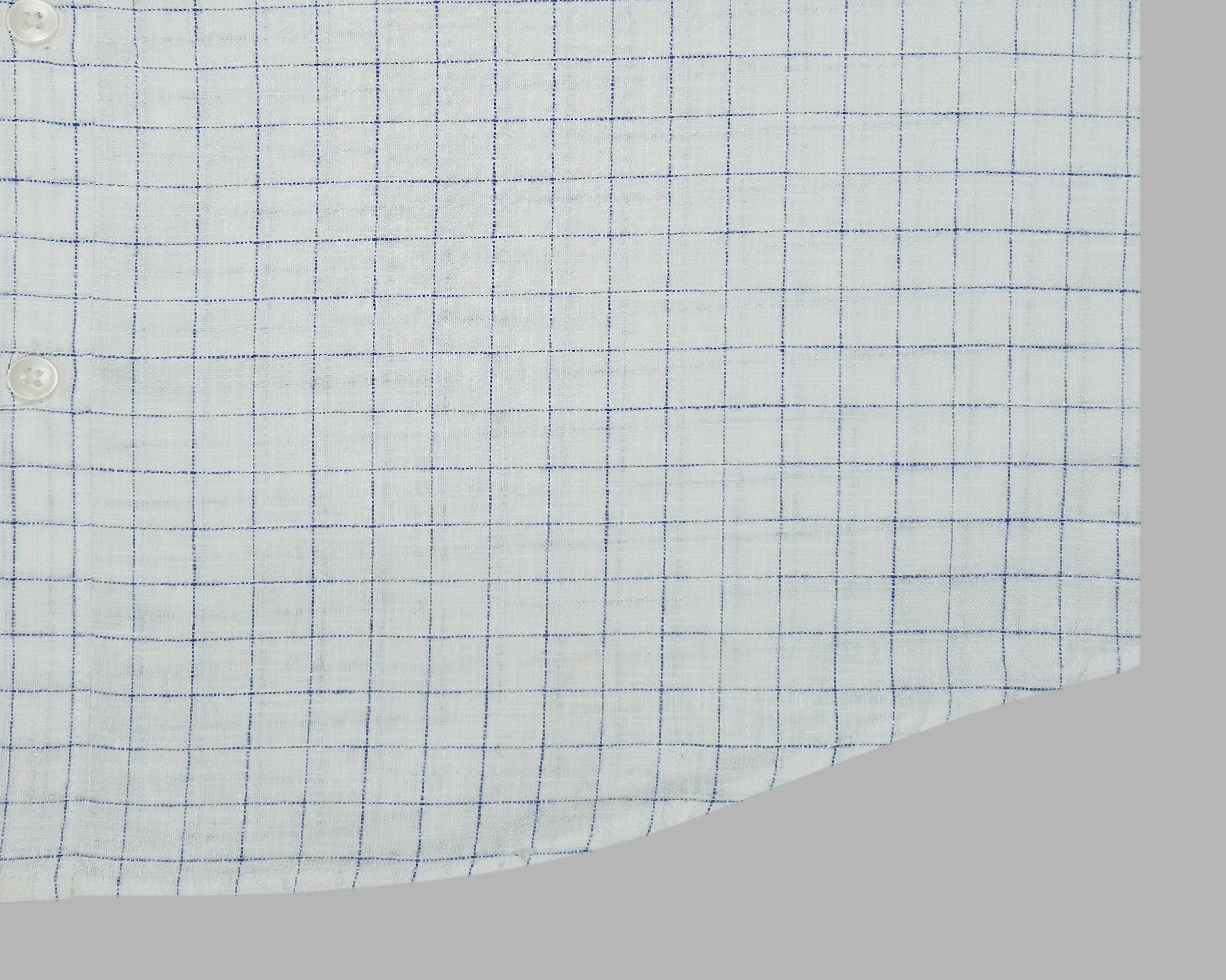 Men's 100% Cotton Checkered Half Sleeves Shirt (Blue)