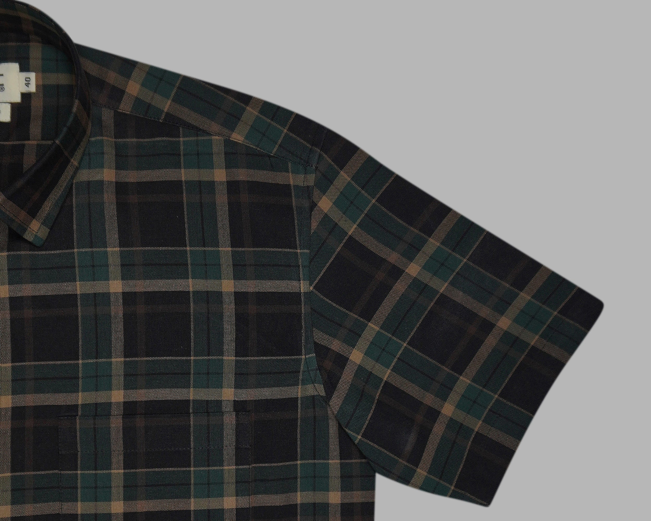 Men's 100% Cotton Checkered Half Sleeves Shirts (Multicolor)