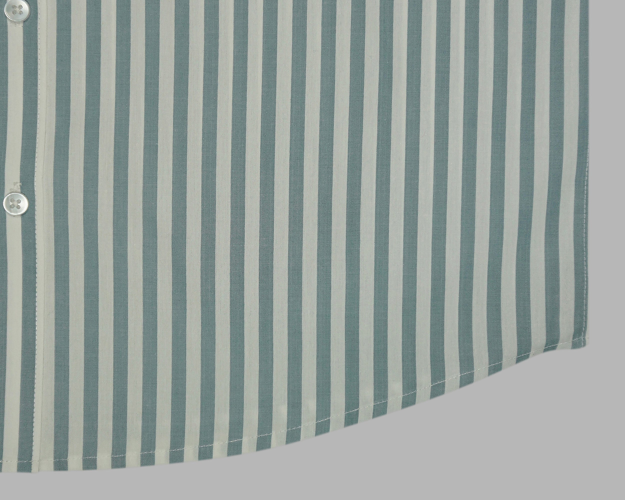 Men's 100% Cotton Striped Half Sleeves Shirts (Grey)