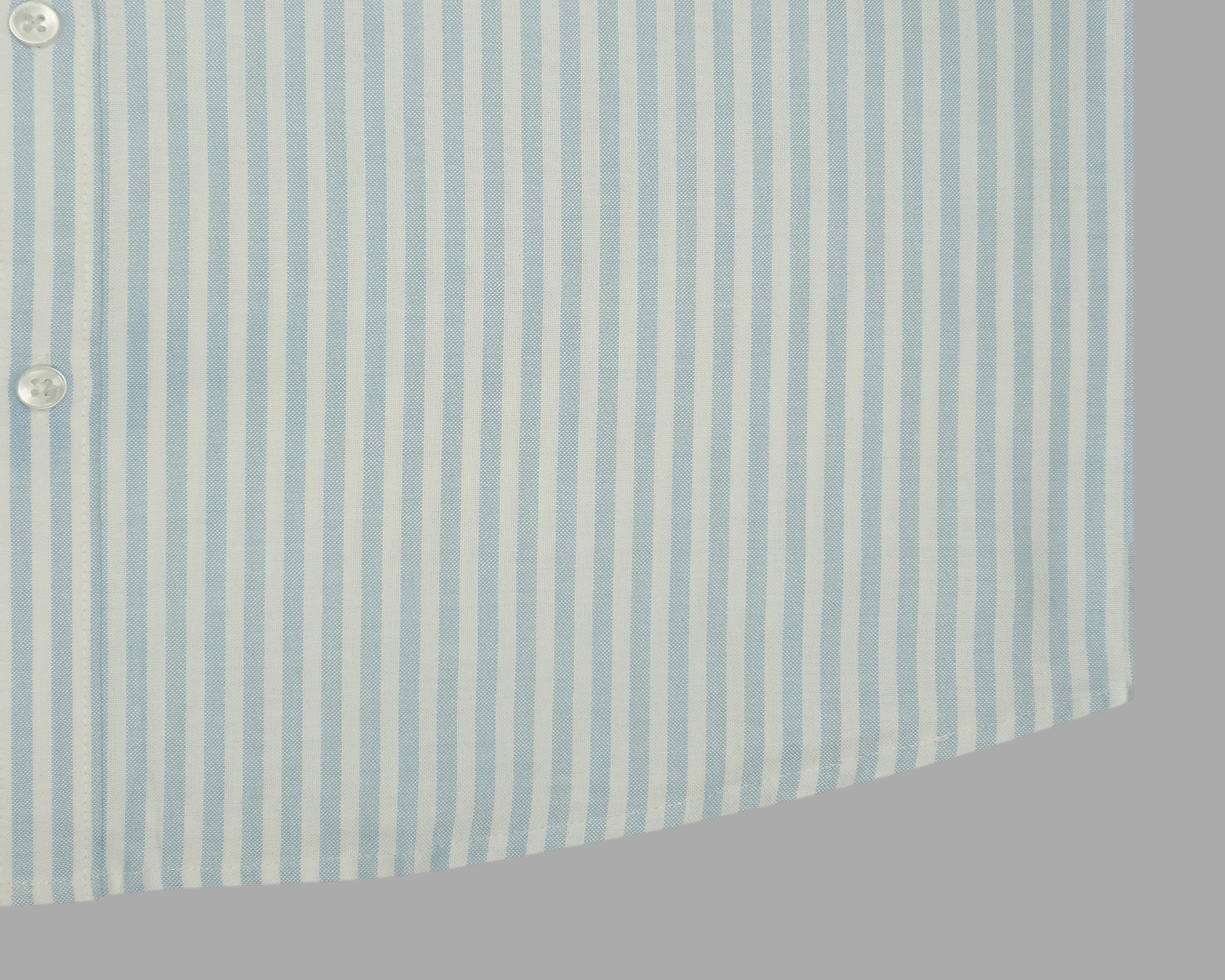 Men's 100% Cotton Striped Half Sleeves Shirts (Sky Blue)