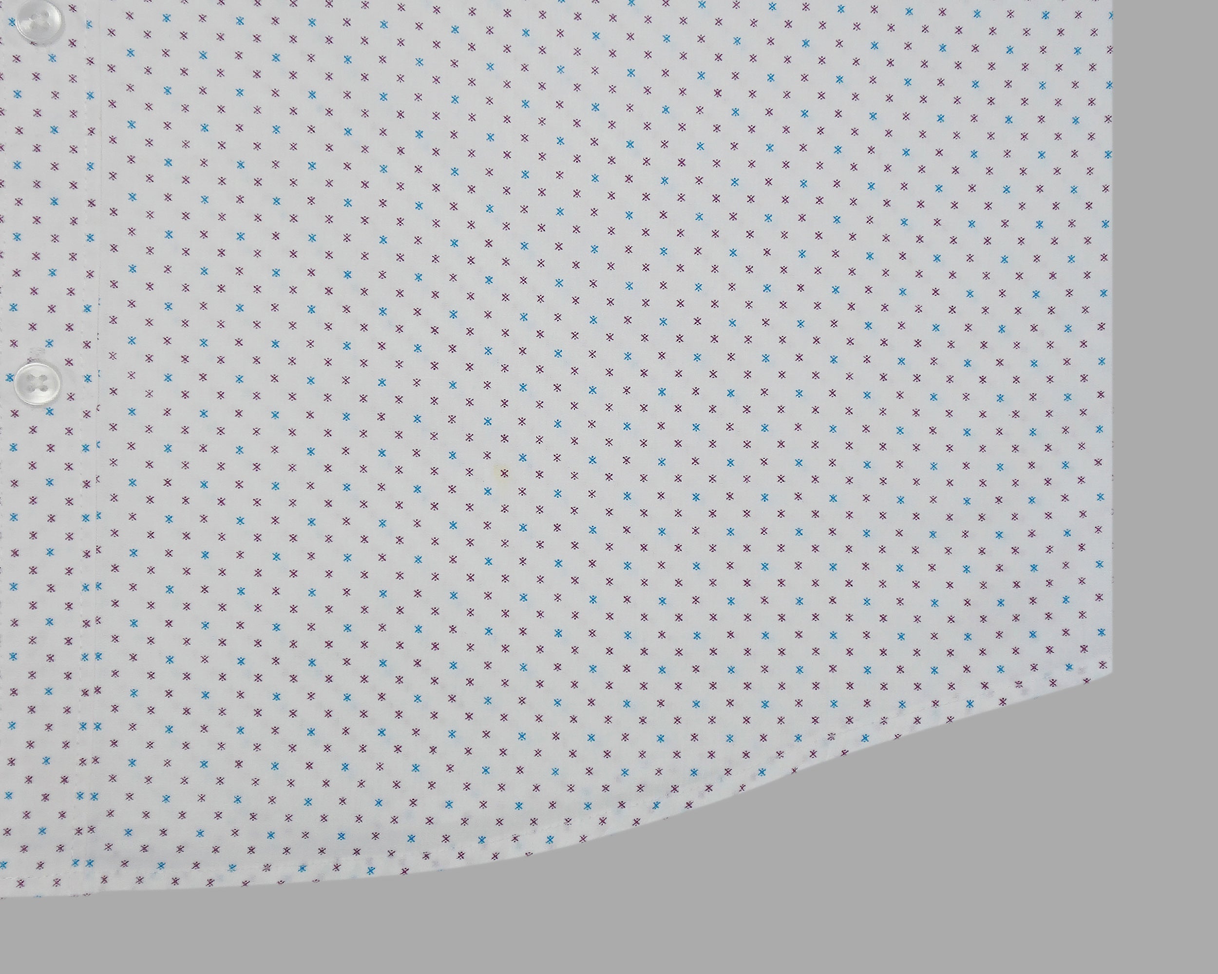 Men's 100% Cotton Printed Half Sleeves Shirts (Blue)