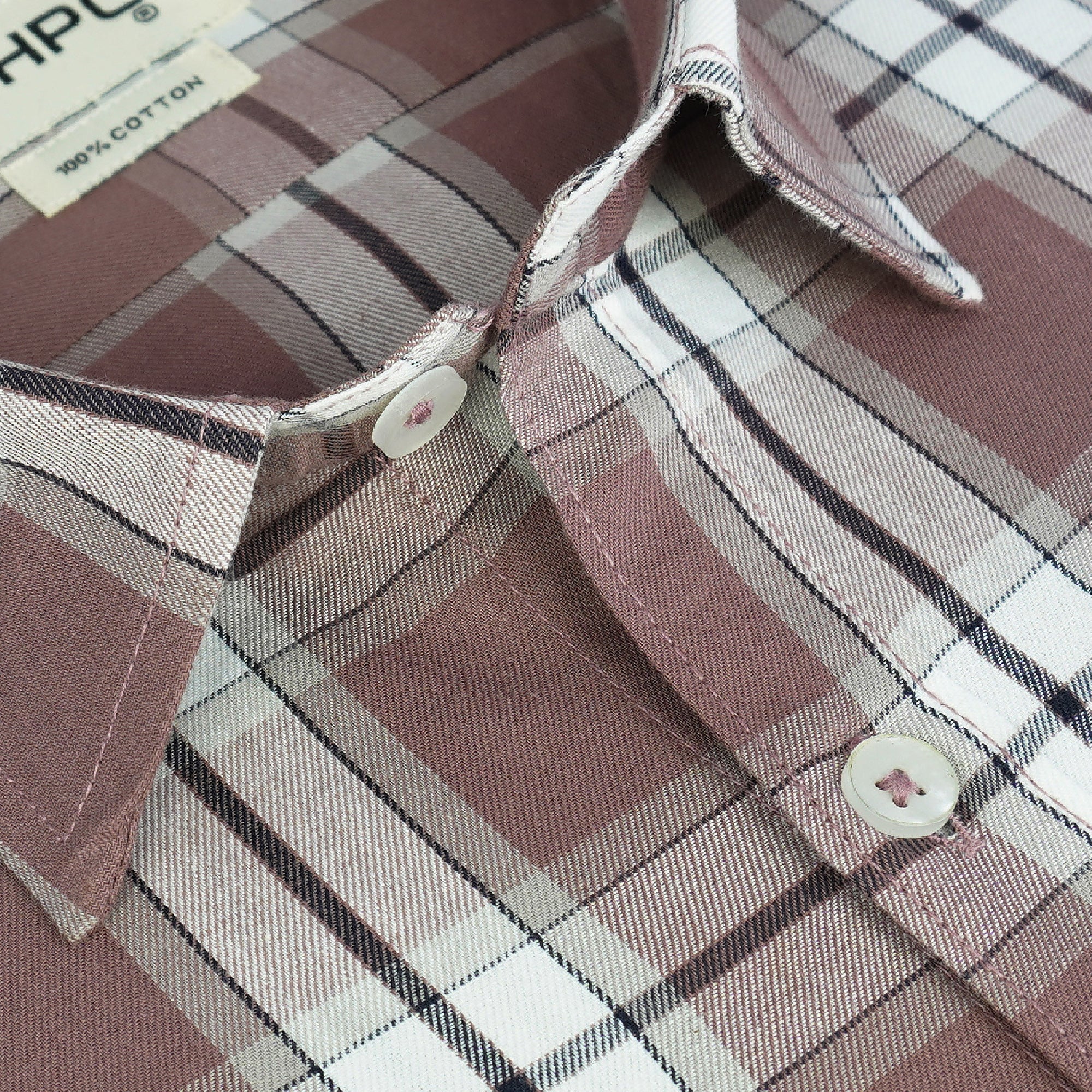 Men's 100% Cotton Checkered Half Sleeves Shirt (Multicolor)