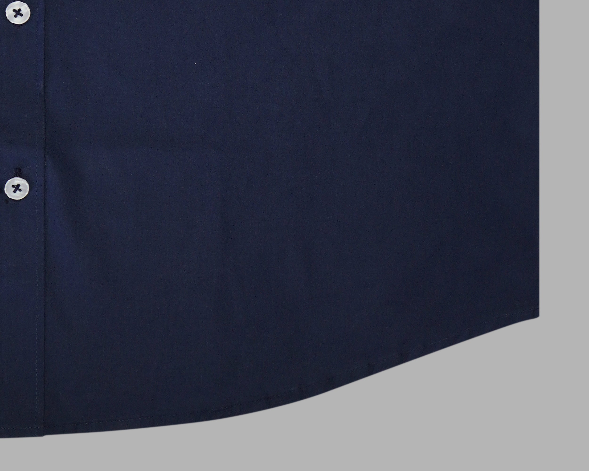 Men's 100% Cotton Plain Solid Half Sleeves Shirt (Navy)