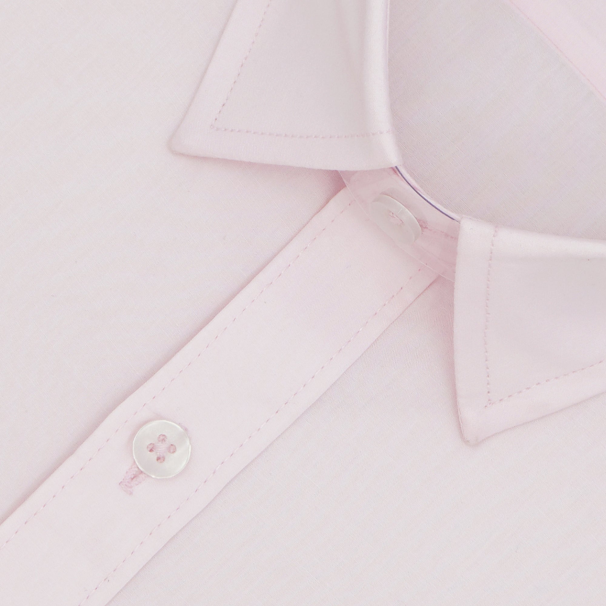 Men's 100% Cotton Plain Solid Half Sleeves Shirt (Peach)