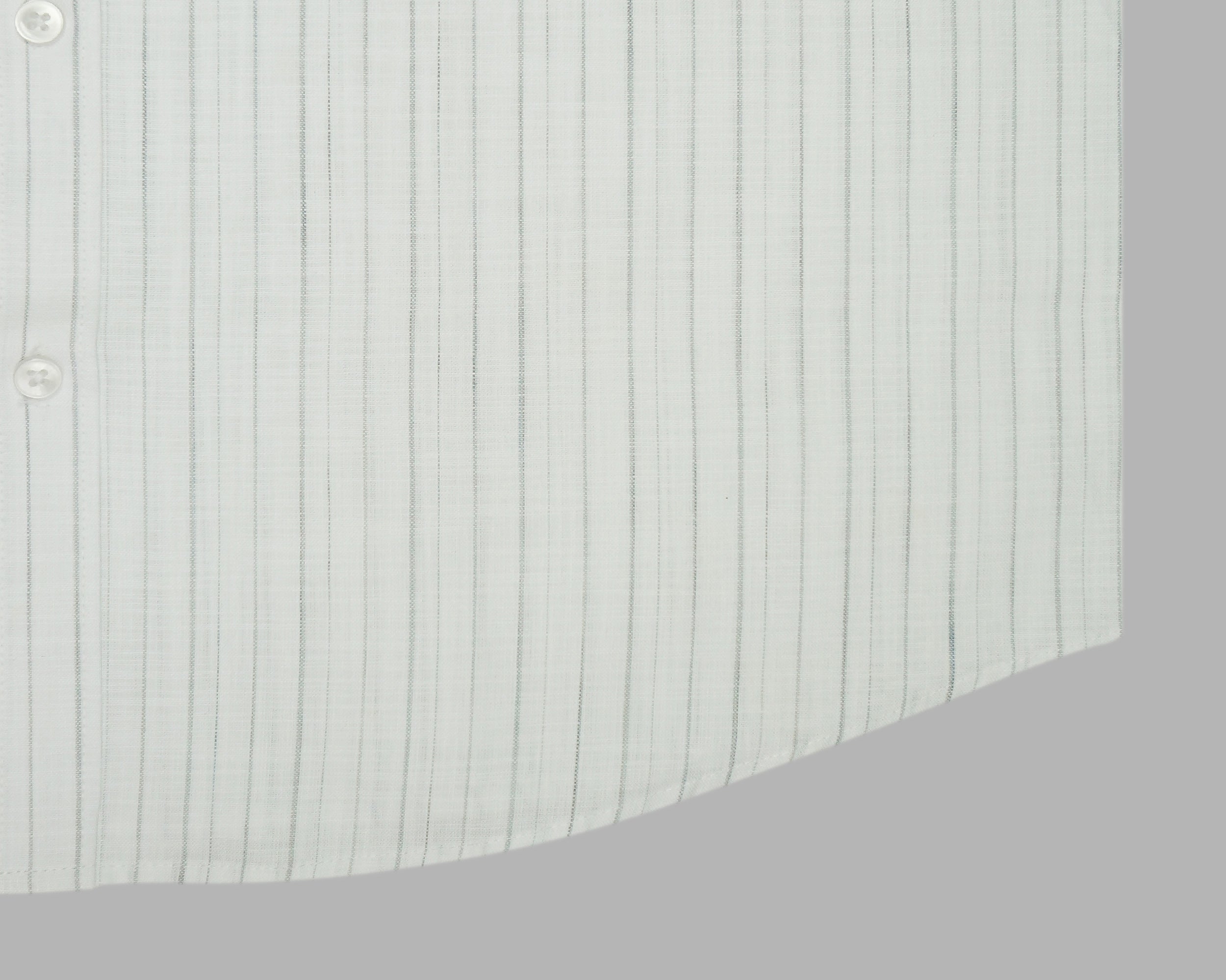 Men's Cotton Linen Striped Half Sleeves Shirts (Grey)