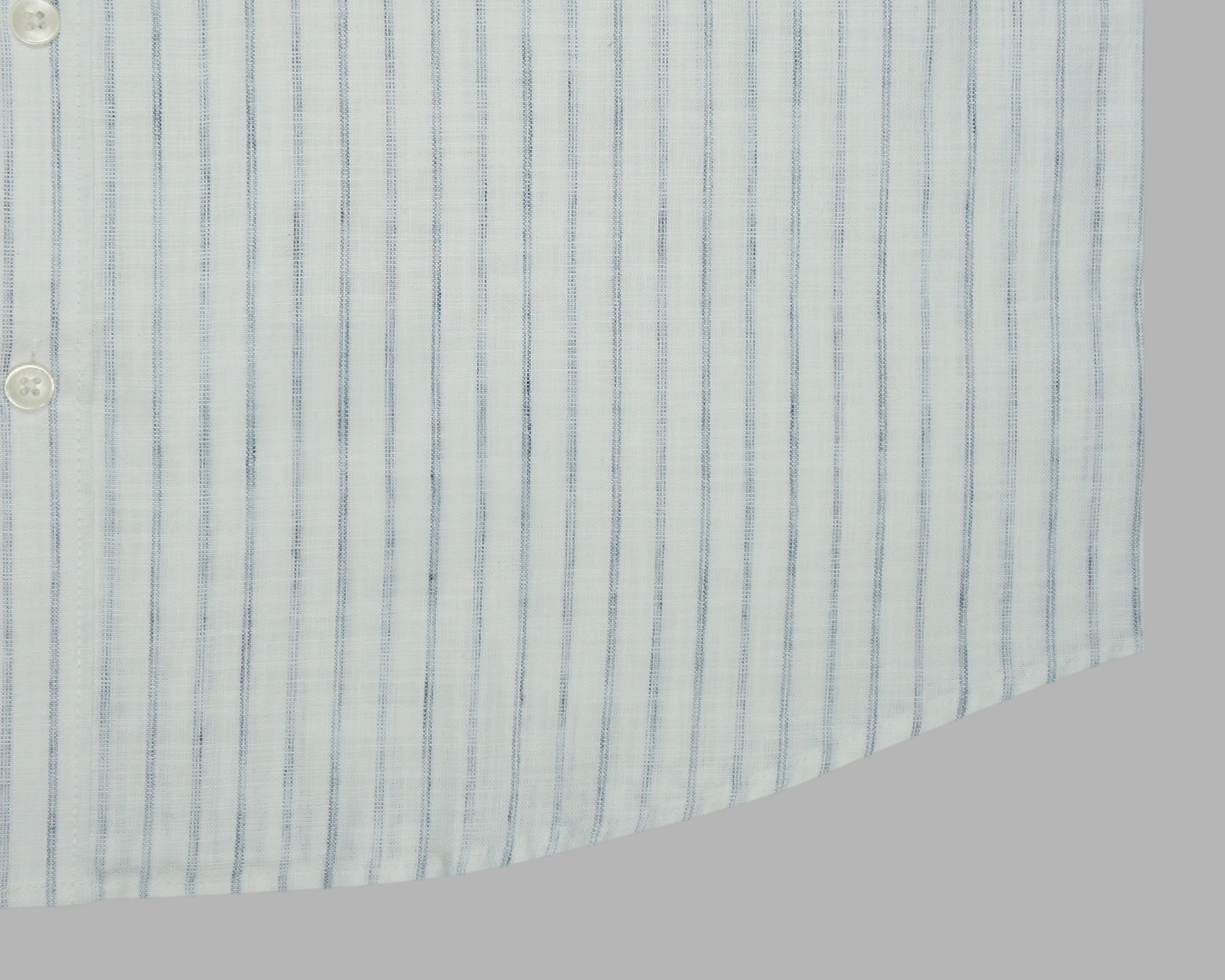 Men's 100% Cotton Striped Half Sleeves Shirt (Blue)