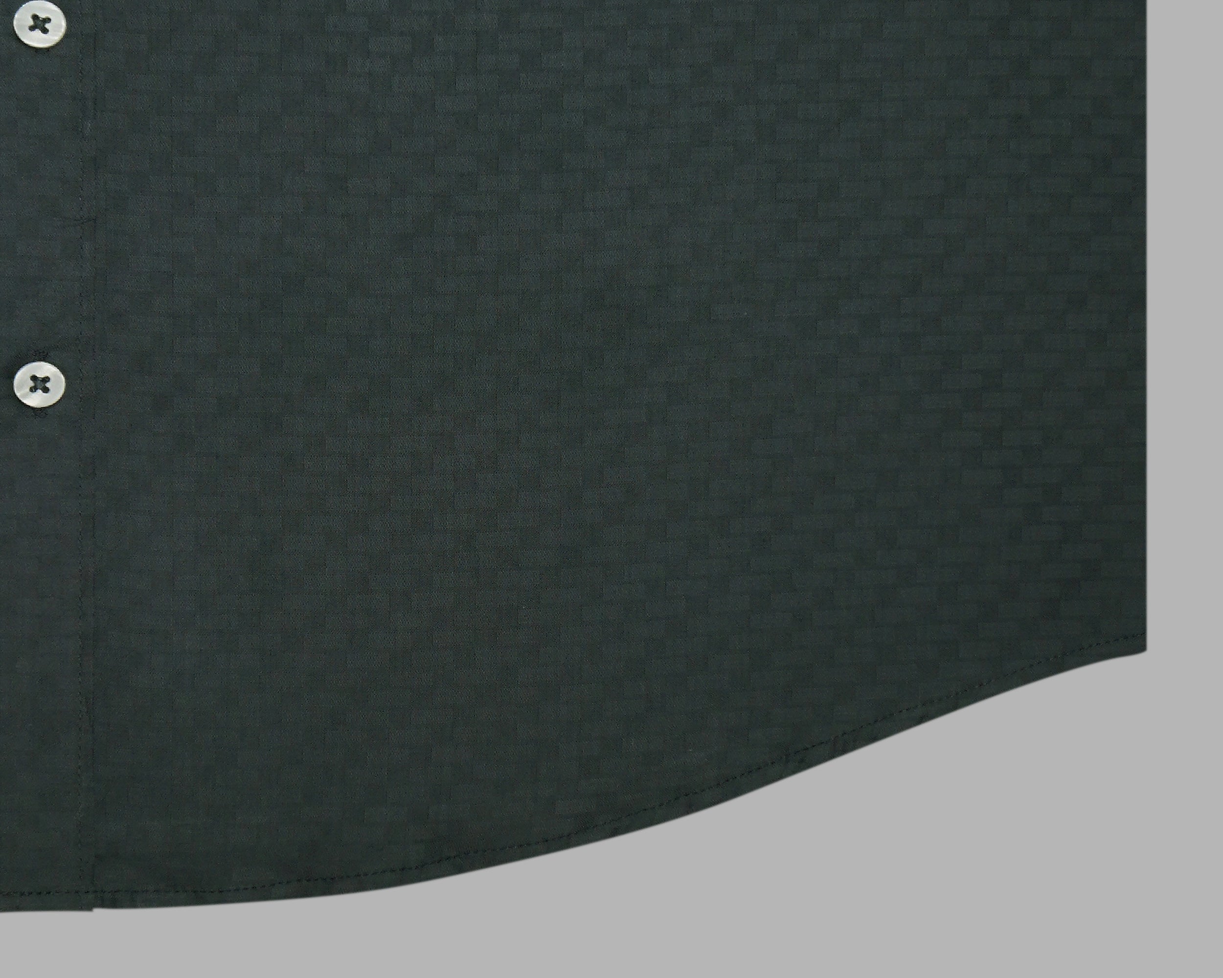 Men's 100% Cotton Geometric Printed Half Sleeves Shirt (Grey)