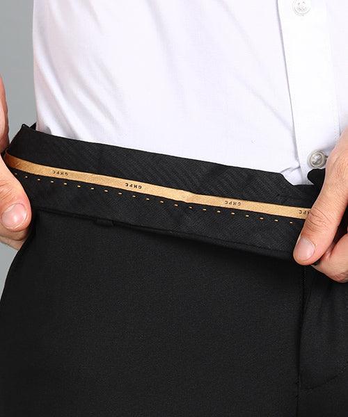 GHPC Polyester Lycra Plain Solid Streatchable Pant for Men (Black)