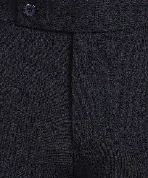 GHPC Polyester Lycra Plain Solid Streatchable Pant for Men (Navy)