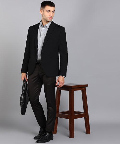 GHPC Polyester Pin Checks Pant for Men (Brown)