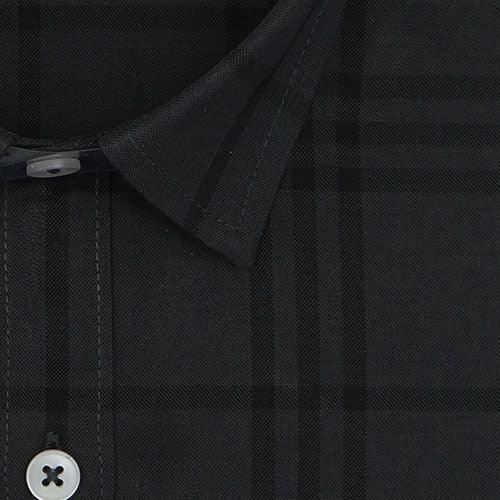Men's 100% Cotton Grid Tattersall Checkered Half Sleeves Shirt (Ch. Melange)