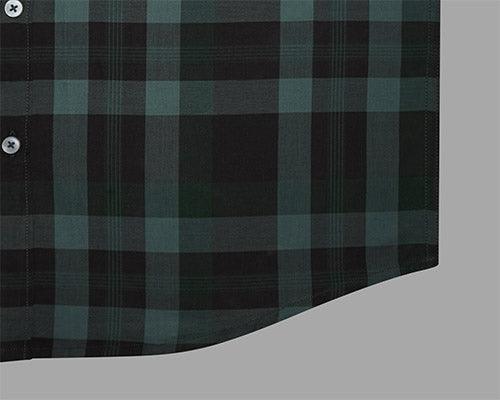 Men's 100% Cotton Plaid Checkered Half Sleeves Shirt (Multicolor)