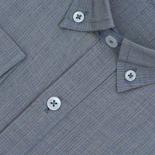 Men's 100% Cotton Self Design Full Sleeves Shirt (Grey)