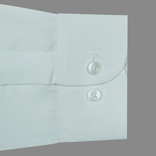 Men's 100% Cotton Self Design Full Sleeves Shirt (White)