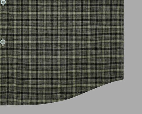 Men's Winter Wear Cottswool Dupplin Checkered Full Sleeves Shirt (Brown)