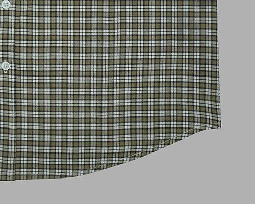 Men's Winter Wear Cottswool Dupplin Checkered Full Sleeves Shirt (Brown)