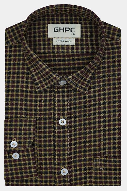 Men s Cottswool Gun Club Checks Full Sleeves Shirt Multicolor