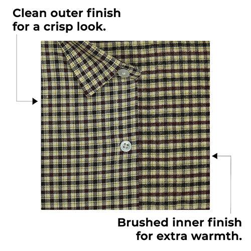 Men's Winter Wear Cottswool Gun Club Checkered Full Sleeves Shirt (Multicolor)