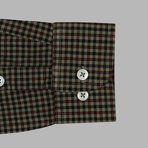 Men's Winter Wear Cottswool Gun Club Checkered Full Sleeves Shirt (Multicolor)