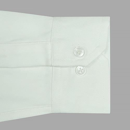Men's Winter Wear Cottswool Plain Solid Full Sleeves Shirt (White)