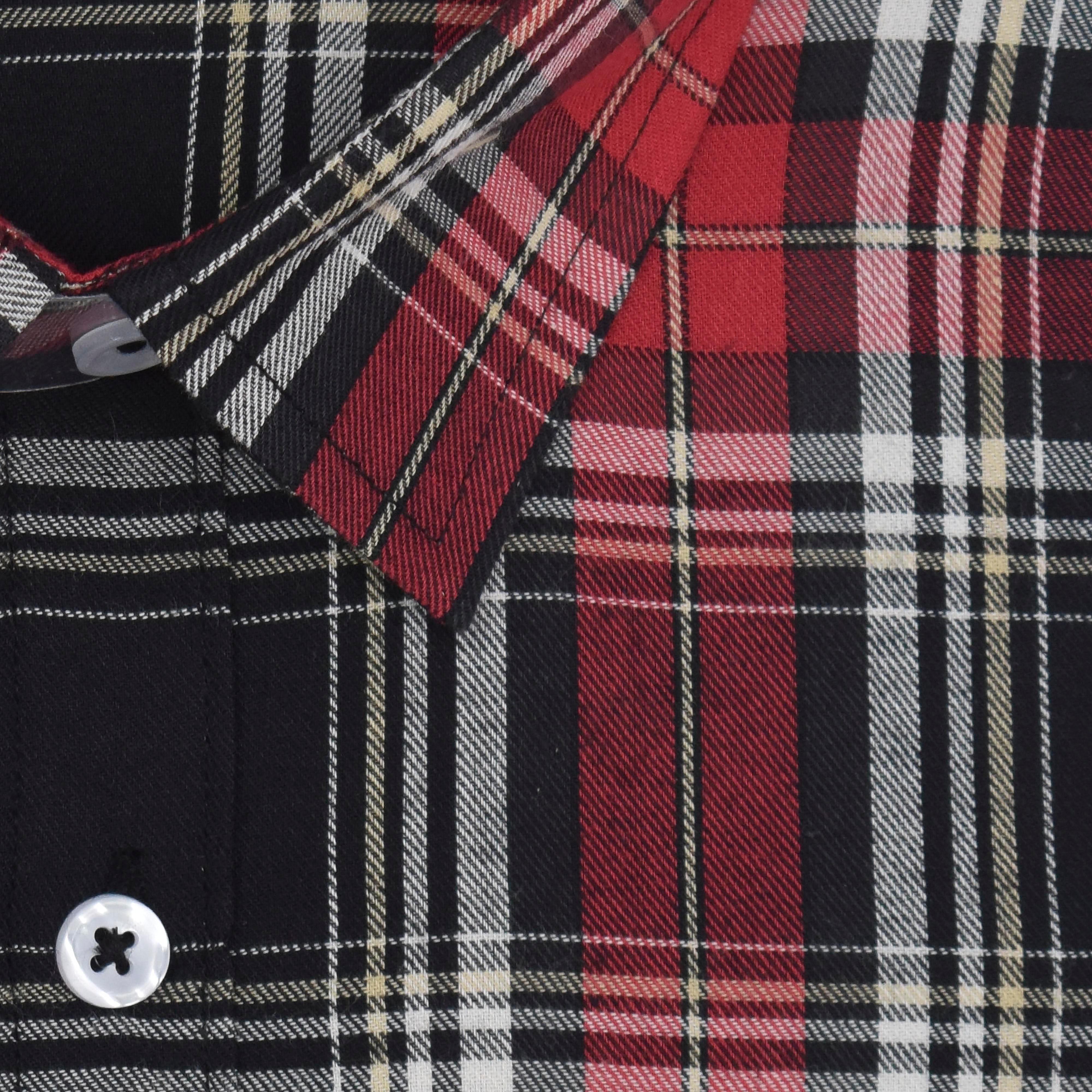 Men's 100% Cotton Madras Checkered Half Sleeves Shirt (Multicolor)