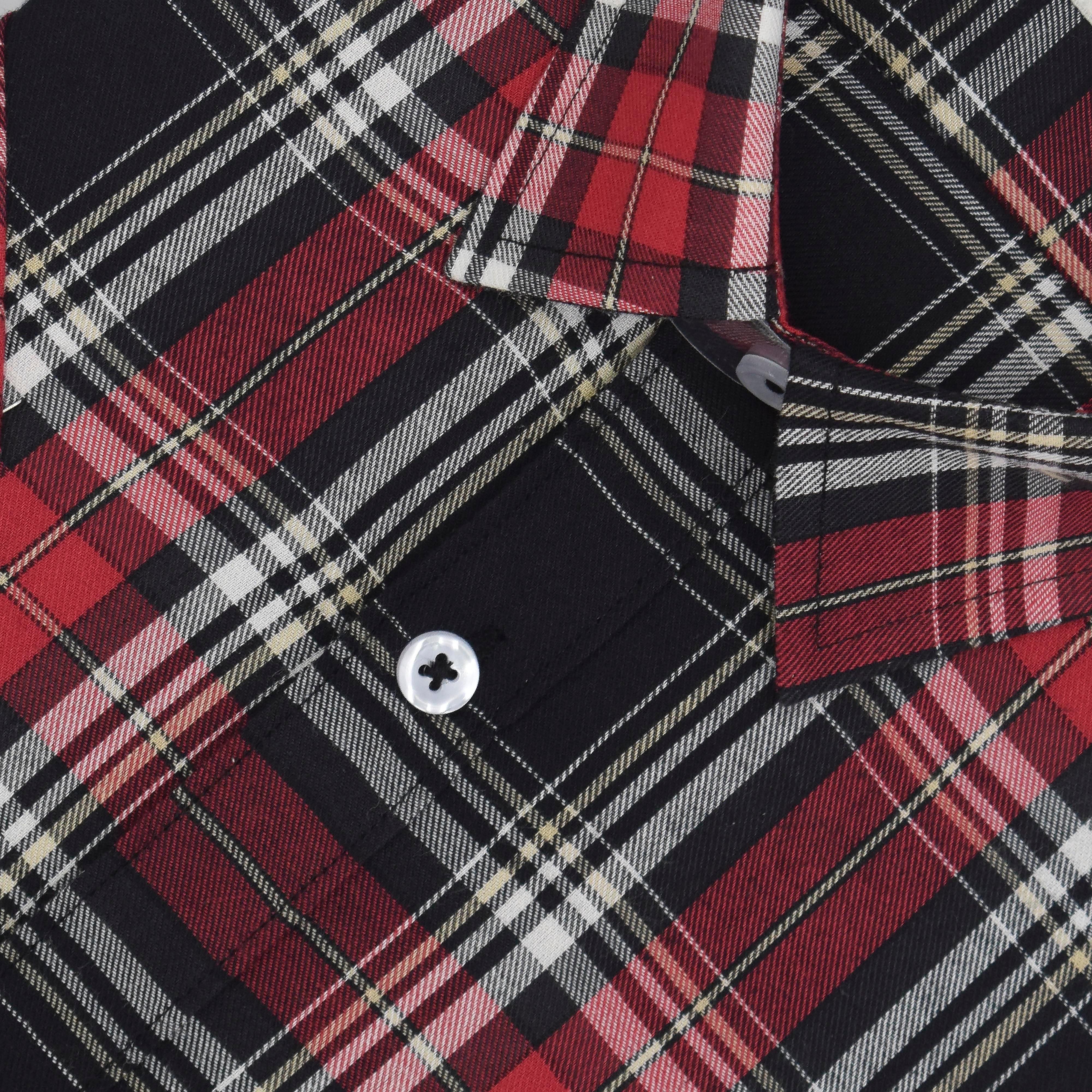 Men's 100% Cotton Madras Checkered Half Sleeves Shirt (Multicolor)