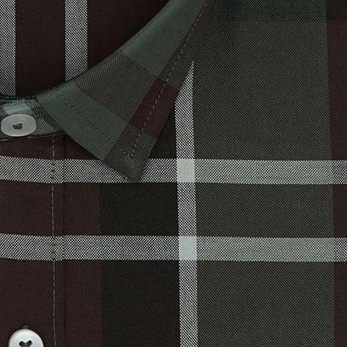 Men's 100% Cotton Plaid Checkered Half Sleeves Shirt (Multicolor)