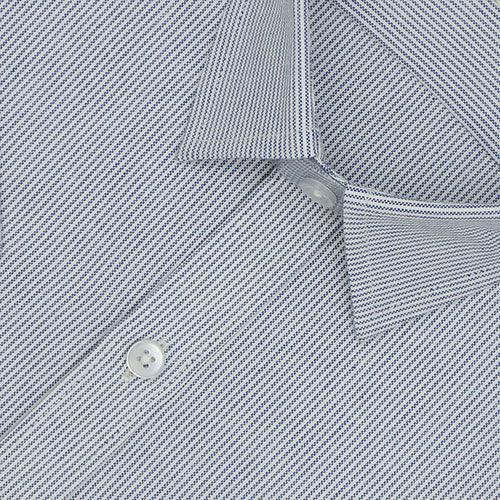 Men's 100% Cotton Self Design Half Sleeves Shirt (Blue)