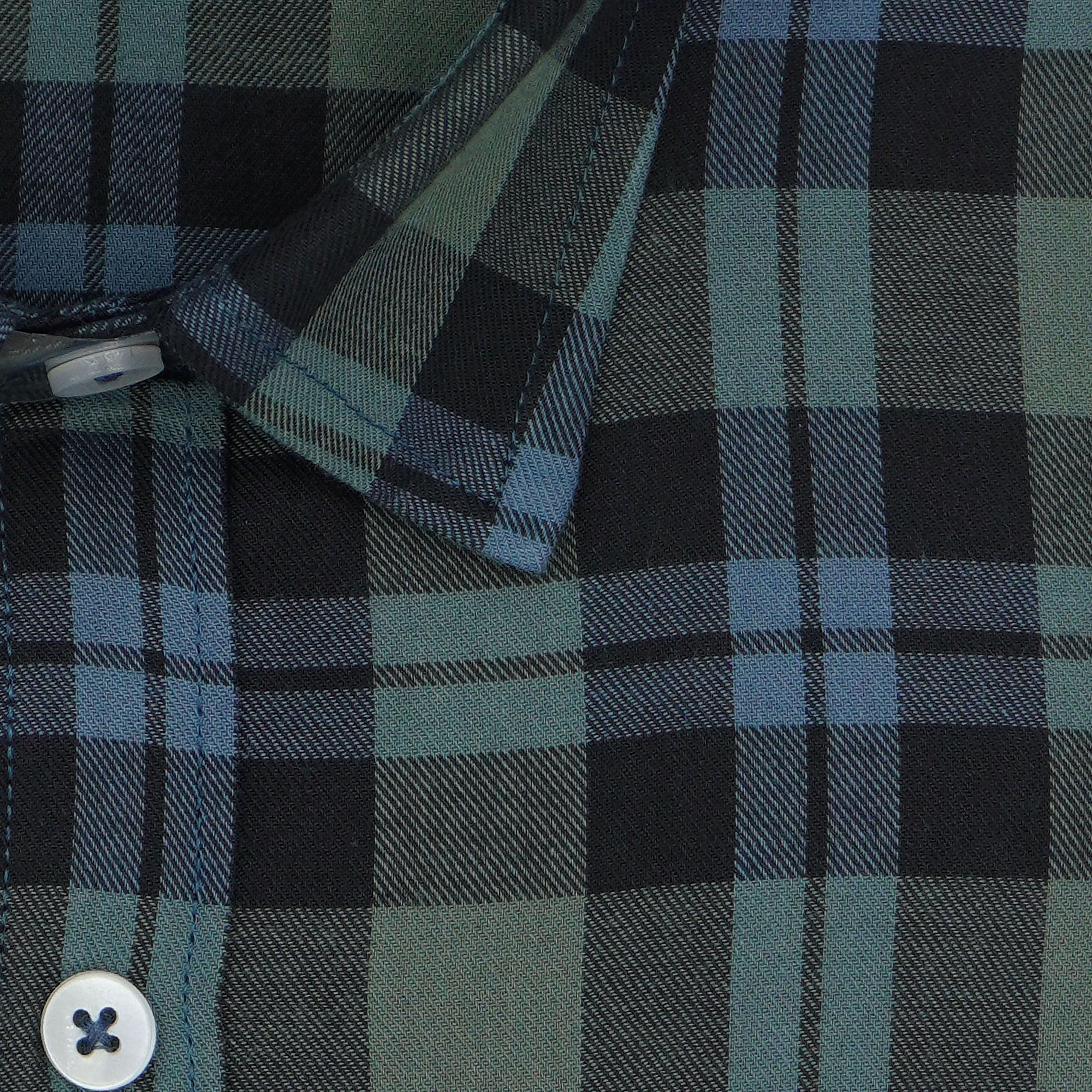 Men's 100% Cotton Tartan Checkered Half Sleeves Shirt (Multicolor)