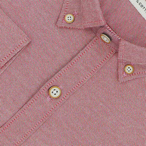 Men's 100% Cotton Plain Solid Full Sleeves Shirt (Rust)