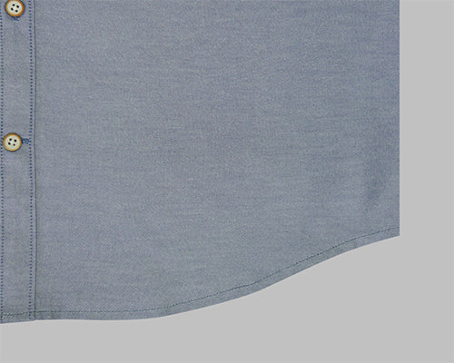 Men's 100% Cotton Plain Solid Half Sleeves Shirt (Navy)