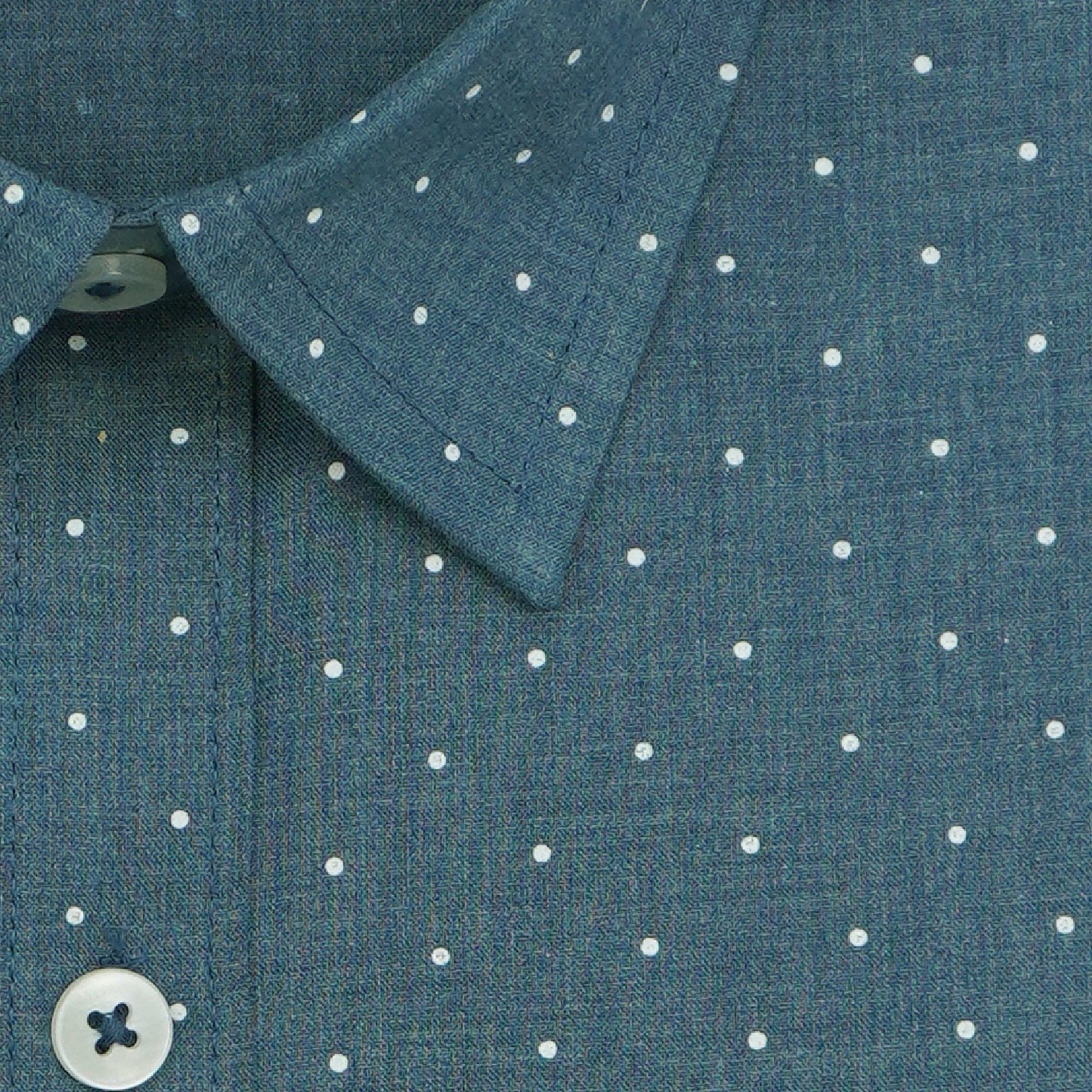 Men's 100% Cotton Printed Full Sleeves Shirts (Blue)