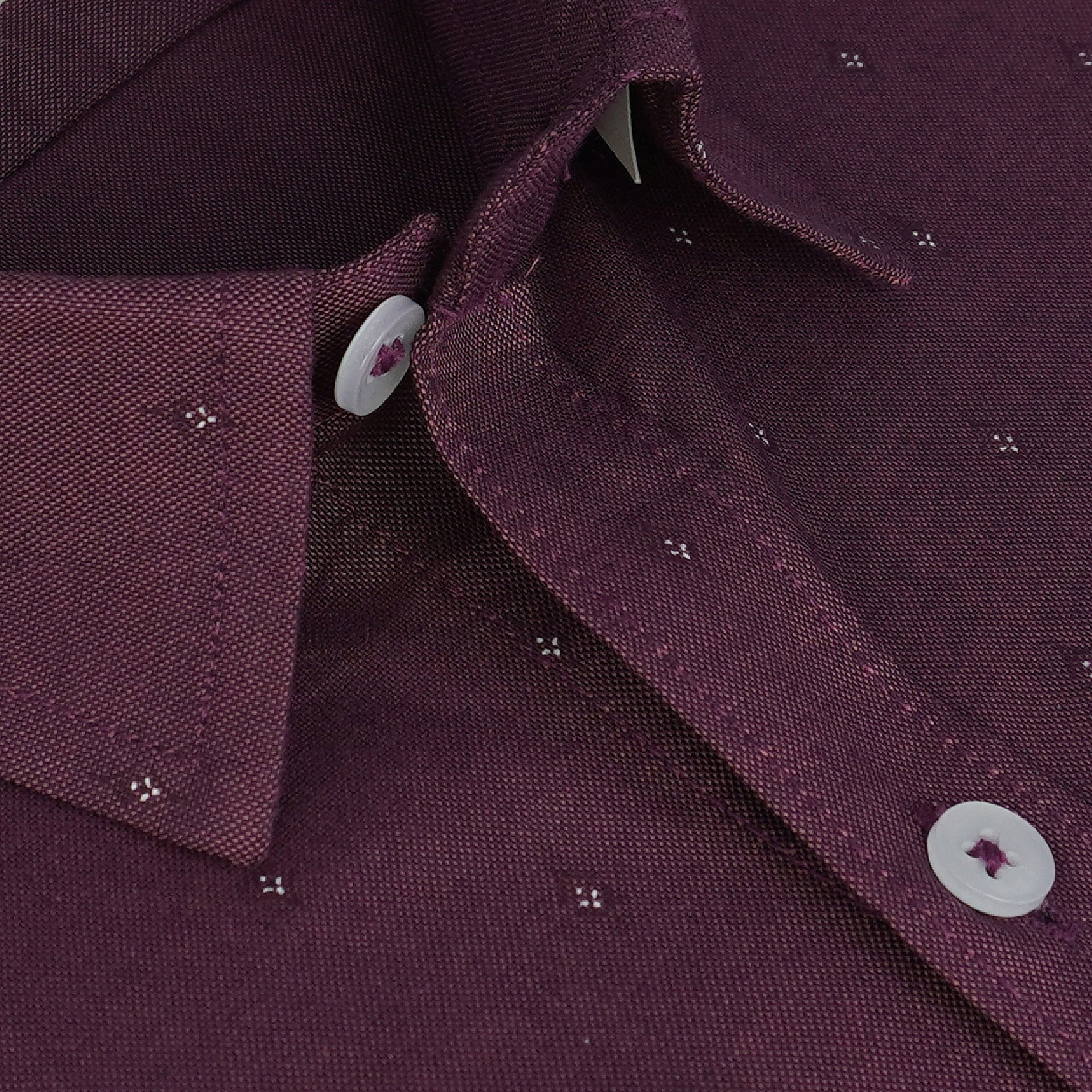 Men's 100% Cotton Printed Full Sleeves Shirts (Wine)