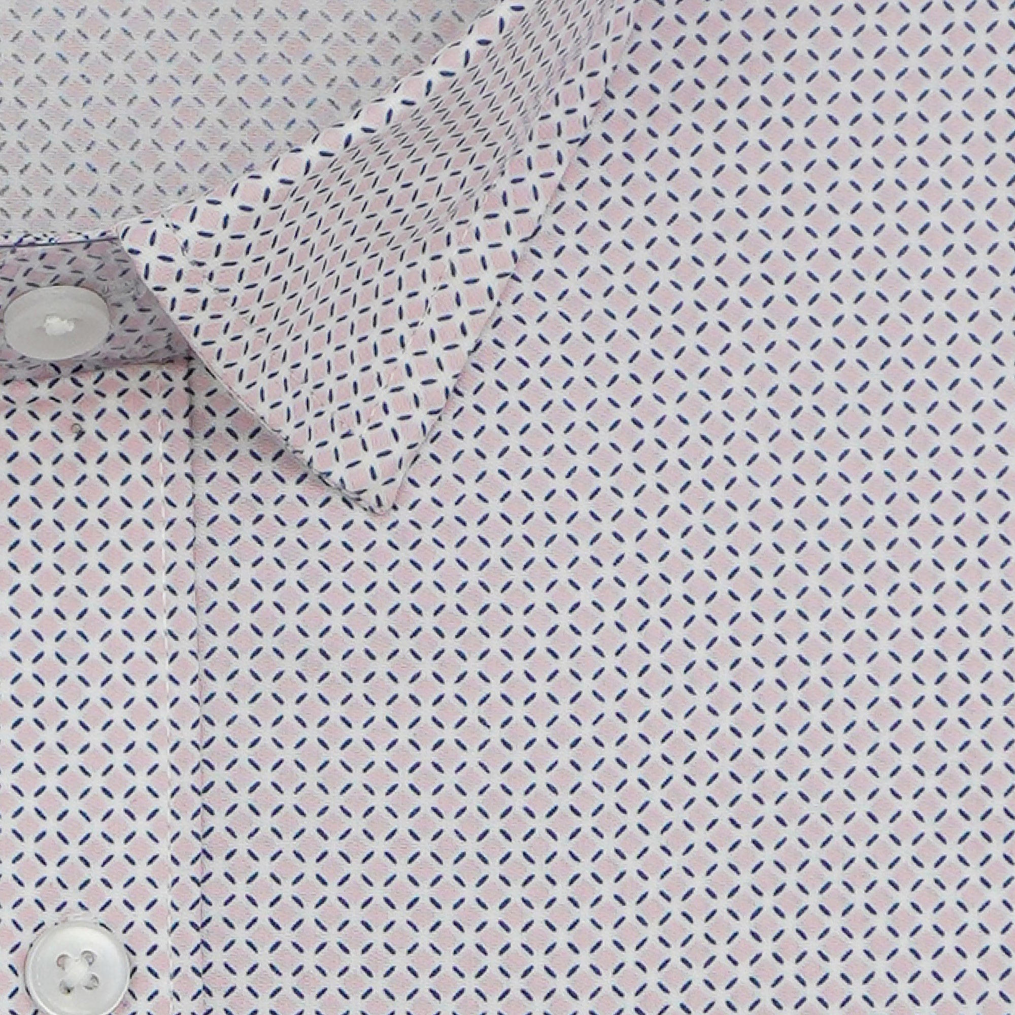 Men's 100% Cotton Printed Full Sleeves Shirts (Peach)