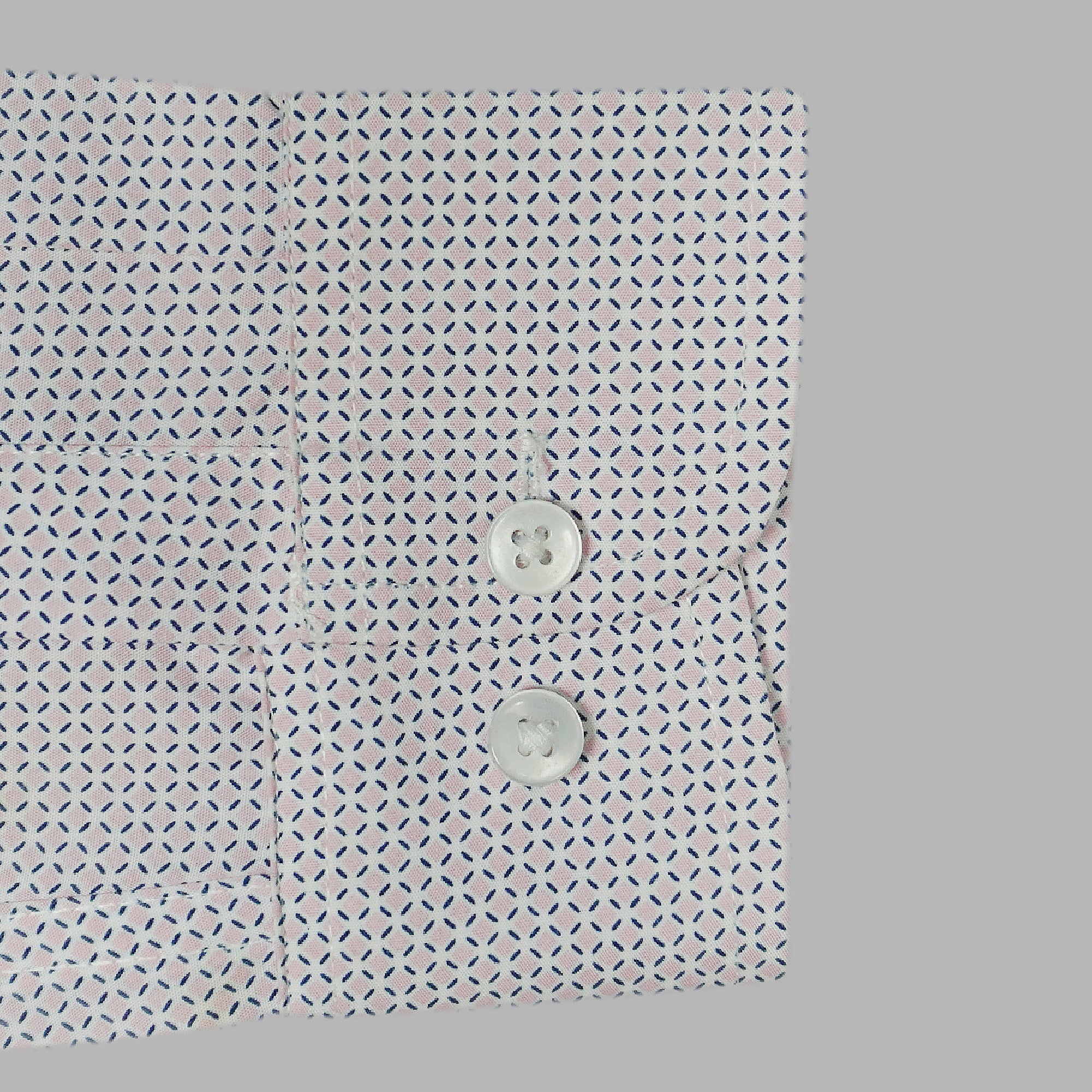 Men's 100% Cotton Printed Full Sleeves Shirts (Peach)