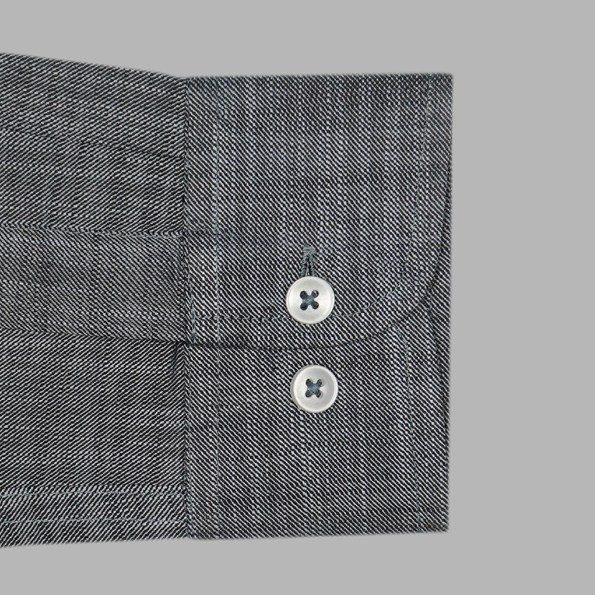 Men's 100% Cotton Plain Full Sleeves Shirts (Grey)